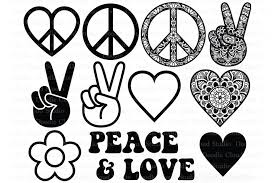 Download 1081 Peace Love Svg Svg File Svg Cut Files Free For Silhouette Cricut