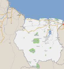 From simple political maps to detailed map of suriname. Large Road Map Of Suriname With Cities Suriname South America Mapsland Maps Of The World