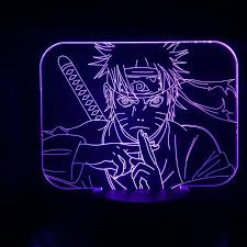 Japanese Manga Naruto Led Night Light Color Changing Kid Nightlight Ho Lightfurnitures