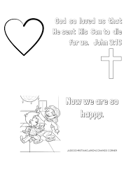 The money i raise will. For God So Loved The World Coloring Page Judeo Christian Clarion