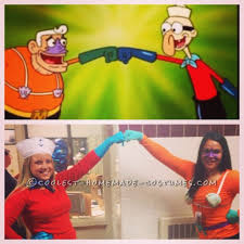 Mermaid man is known for completely forgetting things and yelling a prolonged evil! whenever he hears the word, while barnacle boy seems to be the smarter, more sensible, and more irritable of the two. Easy And Funny Homemade Couple Costume Mermaid Man And Barnacle Boy
