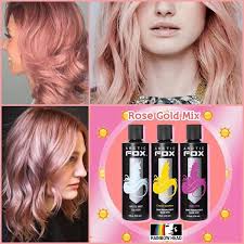 Tons Of Ideas Get The Perfect Rose Gold Hair Using Arctic Fox Hair Www Rainbowheadph Com 4oz Bottle Gold Hair Dye Fox Hair Dye Arctic Fox Hair Color