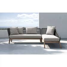 Modloft Netta Patio Sectional With Cushion Perigold Modular Sectional Outdoor Sectional Sofa Sectional Sofa With Chaise