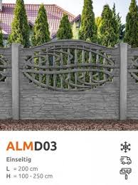Sichtschutzzaun Almp04 Zaunfabrik Polen In 2020 Betonzaun Sichtschutzwande Gartenzaun