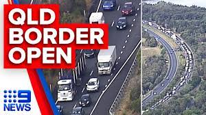 Queensland border restrictions cause traffic chaos at. Breaking Qld Border Reopens After Coronavirus Restrictions Lift 9 News Australia Youtube