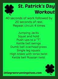 St Patrick S Day Holiday Workout Fun Workouts Circuit Training Workouts