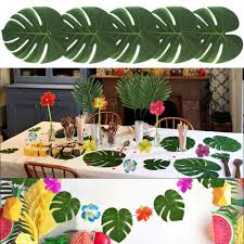 .theme background tropical background tropical theme travel theme tropical travel vector symbol icon decoration cartoon ornament holiday emblem decorative vacation classic template summer. 12pcs Artificial Tropical Palm Leaves For Hawaiian Luau Theme Party Decorations Home Garden Decoration Buy At The Price Of 1 38 In Aliexpress Com Imall Com