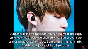 Bts Piercings Bts Members Jungkook Piercing Bts