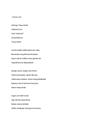 Maybe you would like to learn more about one of these? Lirik Lagu Andmesh Hanya Rindu Chord Arsia Lirik