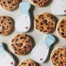 Milk And Cookies Santa Cookies Christmas Cookies Tinytudorcookies Milk Cookies Cookie Decorating Milk Jar Cookies