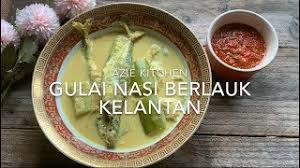 Kelantan has a variety of nasi kerabu. Gulai Ikan Dan Sambal Nasi Berlauk Kelantan Youtube