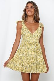 Short Yellow Summer Dresses For Women In 2020 Short Summer Dresses Yellow Dress Summer Mini Dress
