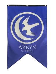 Tras la guerra de la conquista se convertió en un lugar ruinoso y oscuro. Bandera Estandarte Casa Arryn Juego De Tronos 76 X 125cm Por 13 78 Que Friki