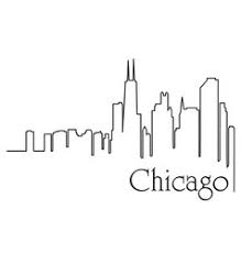 Chicago Skyline Architectural Drawing Vector Images 34 Drawing of chicago transit train with chicago skyline view in the background. vectorstock