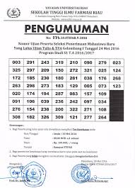 Belakang kampus stifar semarang atau perum gardenia dekat rencana simpang 5 ke dua dekat transmart penggaron (progres) dekat sekolah, terminal, industri, dll type 36/72 buy cash hanya 250juta + pcx tanpa di undi untuk 3 unit pertama kpr juga boleh. Pengumuman Kelulusan Sekolah Tinggi Ilmu Farmasi Riau Facebook