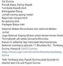 Naon ari guguritan téh nya? Contoh Pupuh Durma Masnurul