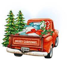 Cute seasons greetings for girls, boys, teens, men or women, wife, husband, dad. Premium Vector Watercolor Red Christmas Vintage Truck With Trees And Gifts