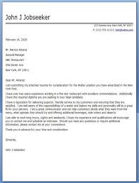 Restaurant Samples Server Letter Coverrestaurant Server Cover Letter Samples Job Cover Letter Resume Teaching Resume Examples