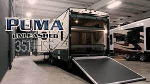 2018 Palomino Puma Unleashed Toy Hauler 351thss Youtube