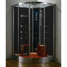 Elitesteam 7.5 kilowatt luxury home steam shower system (steam shower generator, control, steam head, and cable) (brushed nickel inside control). Steam Planet Ws105 48w X 88h In Clear Glass Two Person Steam Shower Module Walmart Com Walmart Com