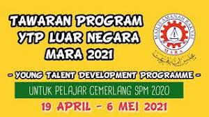 See full list on semakanonline.com Program Ytp Luar Negara Mara Young Talent Development Programme Ytp Mara Untuk Pelajar Spm 2020 Youtube