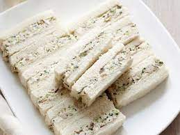 Baby shower finger foods are the way to go! Chicken Salad Finger Sandwiches Recipe Lunch And Snacks With Chicken Meat Mayonnaise Sour Cream Ch Tea Sandwiches Recipes High Tea Food Tea Party Sandwiches