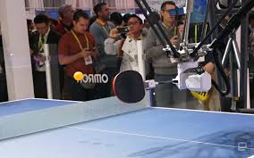 Omron S Redesigned Ping Pong Robot No Longer Holds Back Ping Pong Table Tennis Robot Robot Technology