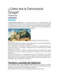 Democracia ateniense pueblo soberanoel pueblo soberano ateniense segobernaba a sí mismo, sin intermediariosy obedeciendo las leyes y a sus. Como Era La Democracia Griega Antigua Grecia Democracia