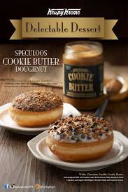Krispy Kreme Speculoos Cookie Butter Doughnuts Delectable Desserts Speculoos Cookie Butter Delicious Donuts Ambrosia Recipe