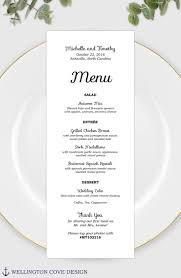 Wedding Menu Template For Microsoft Word Printable Instant Etsy In 2020 Bridal Shower Menu Baby Shower Menu Menu Template