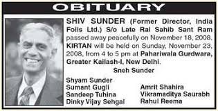 An obituary template provides an easy way to create newspaper obituaries or obituary programs. Obituary Ads In Newspaper Newspaper Obituaries In Delhi Mumbai Ncr Hyderabad Bangalore Advertisement India