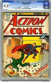 Action Comics 7 Superman Tram Flying Dc Comics Metropolis Joe Shuster Comics Portadas Action Comics