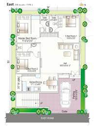 East Facing House Plan As Per Vastu Indian House Plans West Facing House 2bhk House Plan