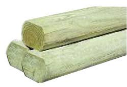 We bought 4 of the 10 foot 4x4 timbers and buried each of them 18 inches deep, 25 feet apart in a square shape. Sutherlands 4 Ft 4 Foot Regular Treated Landscape Timber At Sutherlands