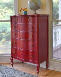 Quick Curb Appeal And The Power Of Red Red Painted Furniture Furniture Makeover Red Furniture