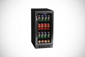 Led lighting, reversible tempered glass door with stainless steel trim and flat bar handle showcase beverages, while the black dotted glass door tint prevents uv rays from getting into the beverage. Best 14 Beer Fridges You Can Buy Men S Gear