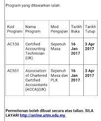Macam mana nak mohon upu terkini ? Apacs Level 14 On Twitter Are You Interested In Joining Cat And Acca In Uitm Shah Alam Application Is Now Open Apply Now Through This Link Https T Co Qcbs2vk6ud Https T Co Jtauq5qckt