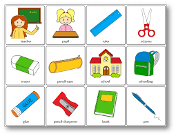Classroom objects and classroom actions. Classroom Objects Memory Game Free Printable Speak And Play English