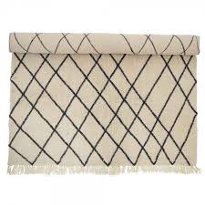 Bloomingville Teppich Lev Beige Schwarz Teppich Skandinavisch Teppich Teppich Design