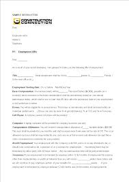 Construction Company Offer Letter Templates At Allbusinesstemplates Com