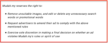 Page 1 of 124 jobs. Why Does My Advertisements Get Rejected Mudah My Help Center