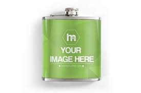 A Mockup Template Of A Classic Hip Flask Bottle Made From Stainless Steel Historically The Bottle Has Been Used To Smuggle Flask Bottle Flask Mockup Template