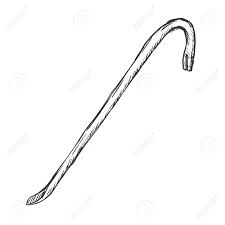 Vector Sketch Single Crowbar On White Background Royalty Free Cliparts Vectors And Stock Illustration Image 62758823