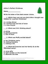 While the residents of elwood city get ready for christmas, hanukkah, kwanzaa, and even baxter day. Arthur S Perfect Christmas Printables Comprehension Questions Book Activity