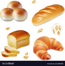 Bread Realistic Vector Bakery Icons Set Loaf Croissant Bun Download A Free Preview Or High Quality Adobe Illustrator Bakery Icon Food Props Bread Packaging