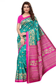 Pink cocktail dress and clutch bag. Art Silk Saree In Sky Blue And Pink Colour