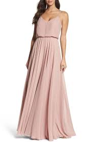 Inesse Chiffon V Neck Spaghetti Strap Gown Main Cream Bridesmaid Dresses Rose Gold Bridesmaid Dress Neutral Bridesmaid Dresses