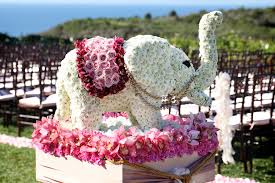 Floral Elephant Decor At Wedding Entrance Wedding Entrance Floral Wedding Elephant Decor