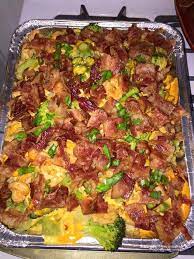 Home recipes ingredients meat & poultry chicken. Loaded Potato Casserole With Steak Chicken Shrimp Broccoli Cheese And Bacon Potatoe Casserole Recipes Food Dishes Loaded Potato Casserole
