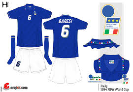 1992, 1994, 1996, 2000 e 2004. Kit Design By Eroj 1994 Italia Home E Away